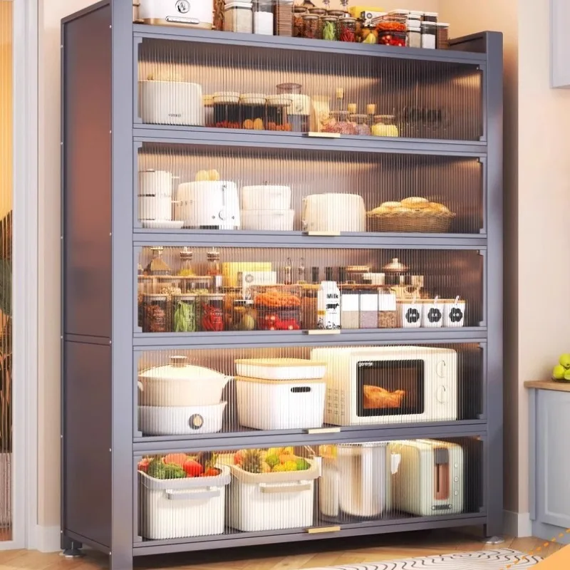 خزائن فولاذية أرفف تخزين المطبخ السميكة