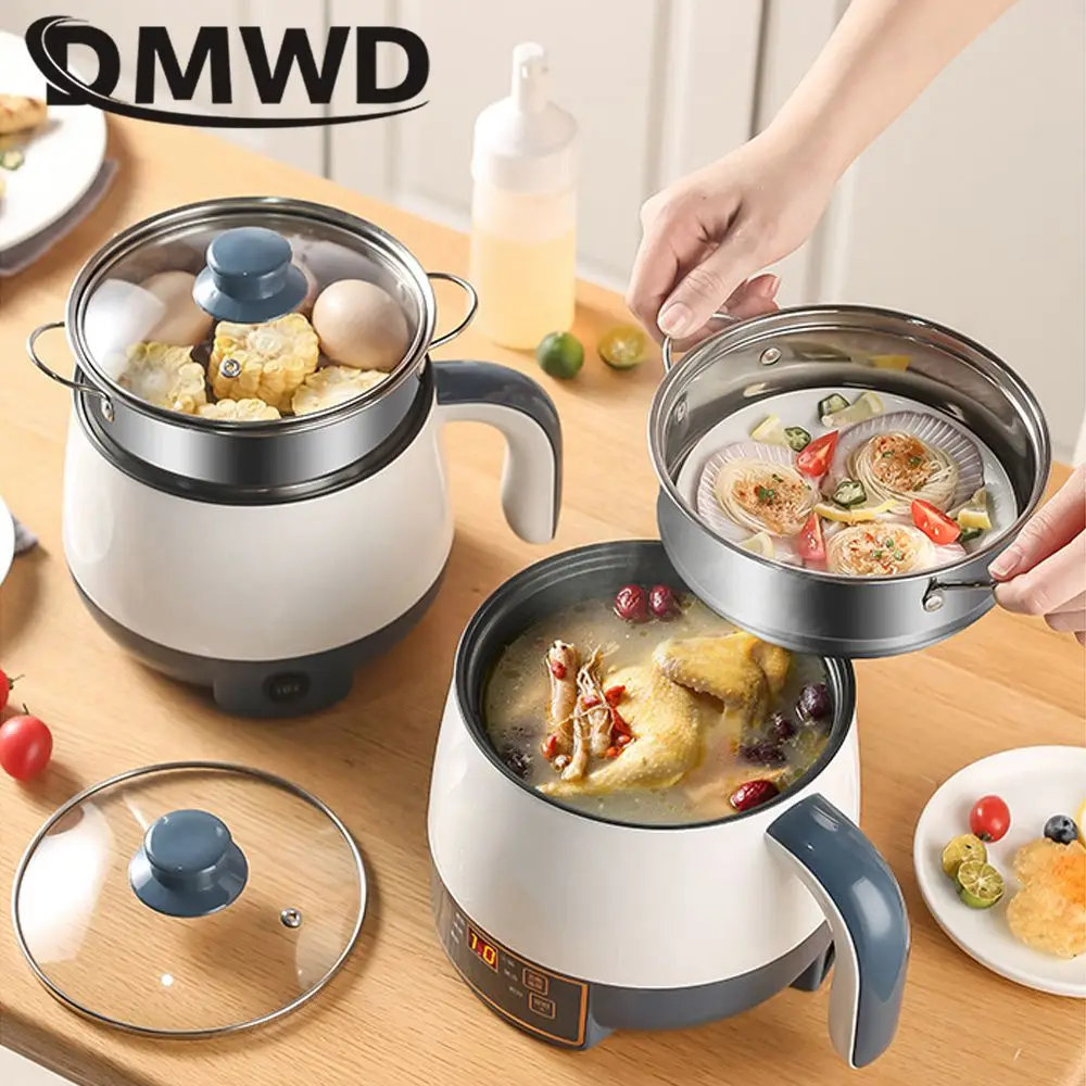 DMWD 3.6L อัตโนมัติอัจฉริยะไฟฟ้าผักผัดกระทะอาหาร Braise หม้อตุ๋น 220V KITCHEN หุ่นยนต์