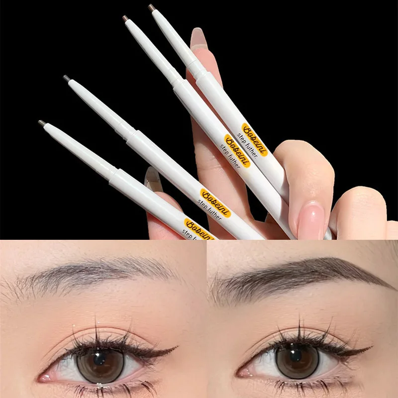 1PC Double Head Eyebrow Pencil Waterproof Long Lasting Ultra Fine Eye Brow Pen Tint Mascara Enhance Cosmetic Beauty Women Makeup