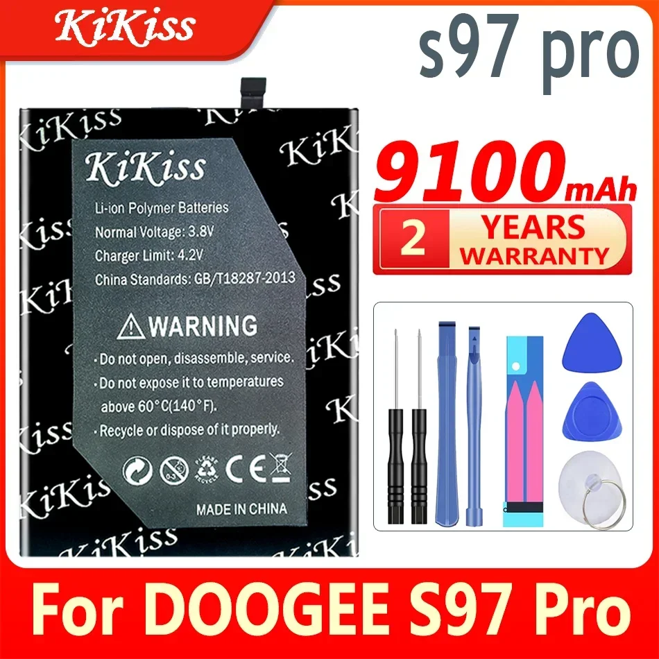 New  KiKiss BAT21ZN1318500 Powerful Battery for DOOGEE S97 Pro S97Pro High Quality Bateria Batterij