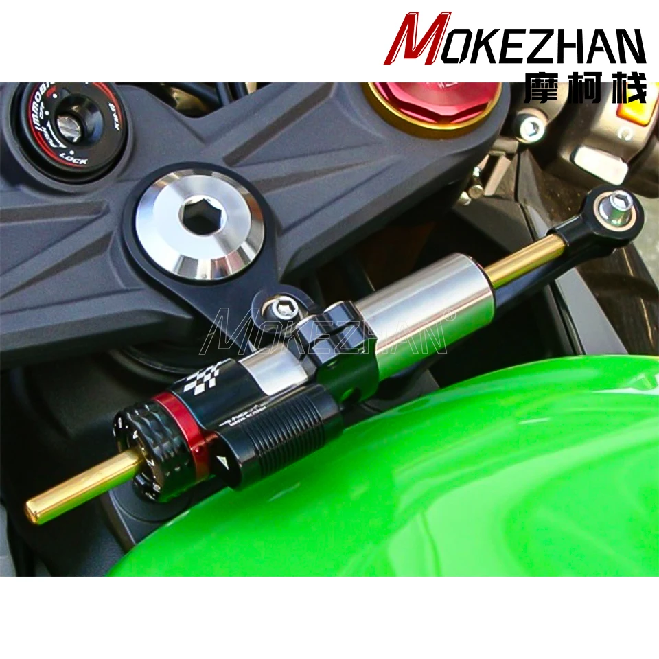 Motorcycle Steering Damper Bracket Mount For Kawasaki ZX-6R636 ZX6R 636 ZX636 ZX-6R 2009-2024 Parts Steering Stabilize Support