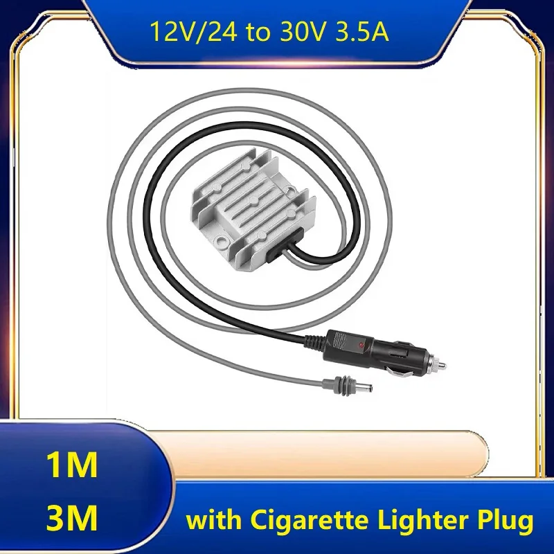 

1M 3M Step Up Voltage Converter, 12V/24V to 30V 3.5A Car Voltage Booster with Cigarette Lighter Plug for Starlink Mini