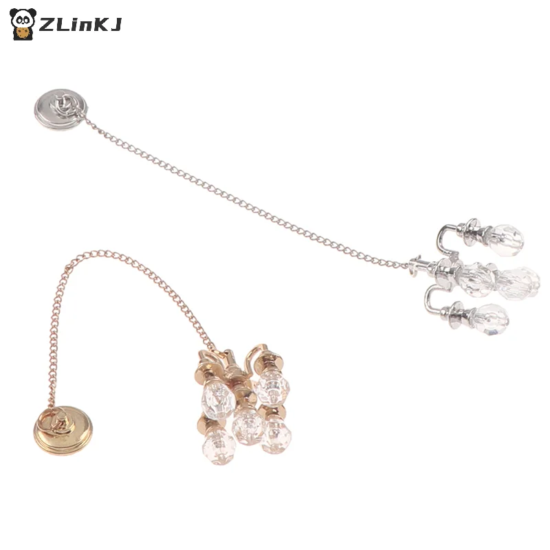 ▶1/2PCS Dollhouse Chandelier 1:12 Scale Ceiling Light for Doll House Decoration Miniature Lamp