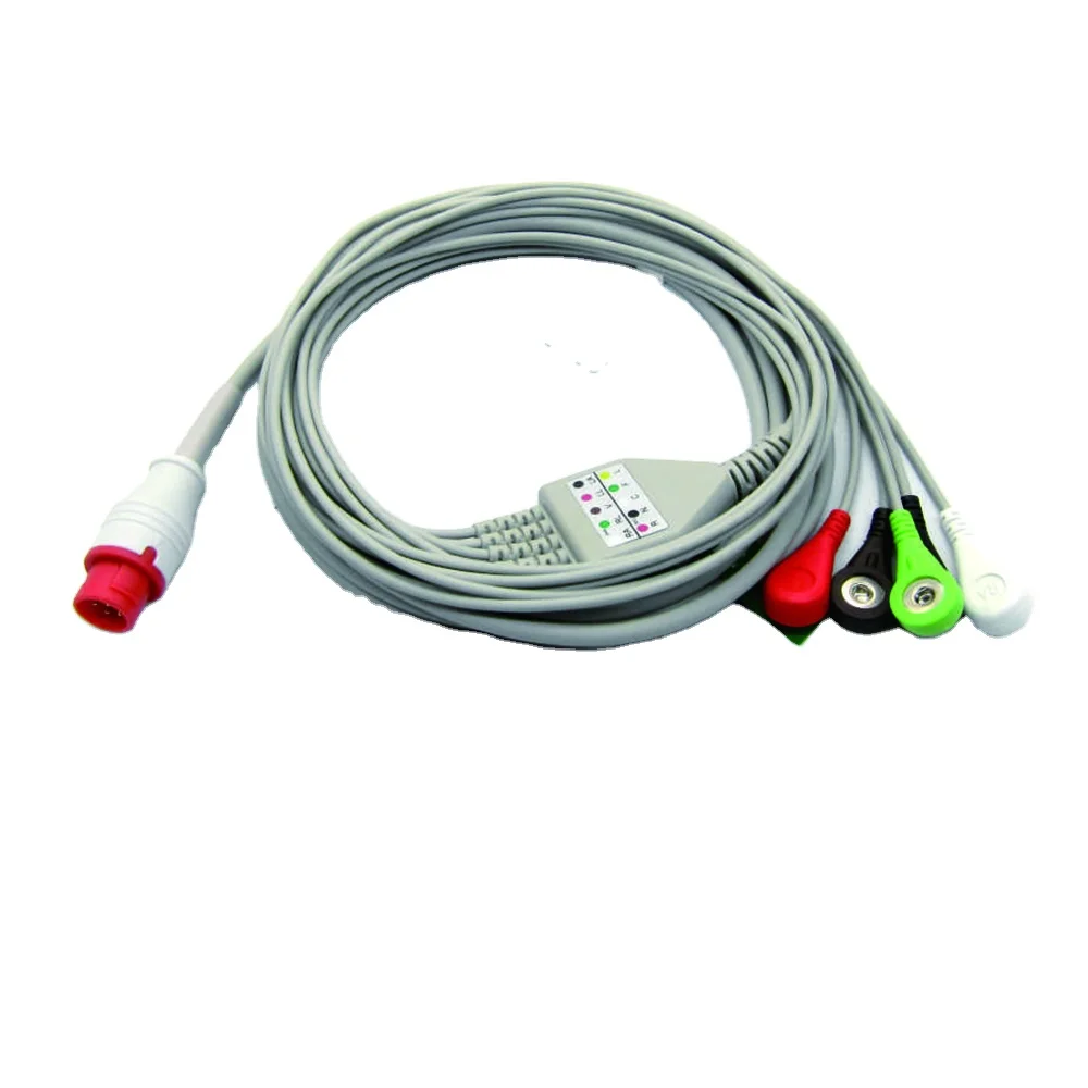 Compatible Bionets BM3 Pulse Rate Sensor Module 3/5 Lead AHA IEC EKG Cable