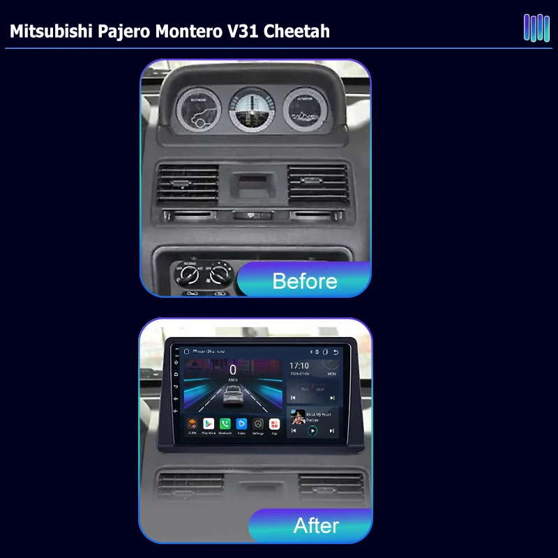 AI VOICE Android Car Radio Multimedia player for Mitsubishi Pajero Montero V31 Cheet GPS Navigation Stereo Screen Video Tape