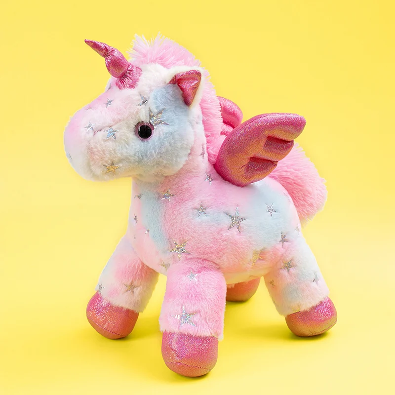 Pink Standing Unicorn Doll Loyal And Unwavering Animal Soft Plush Toys Gifts For Friends Princess Unicorn Birthday Deco