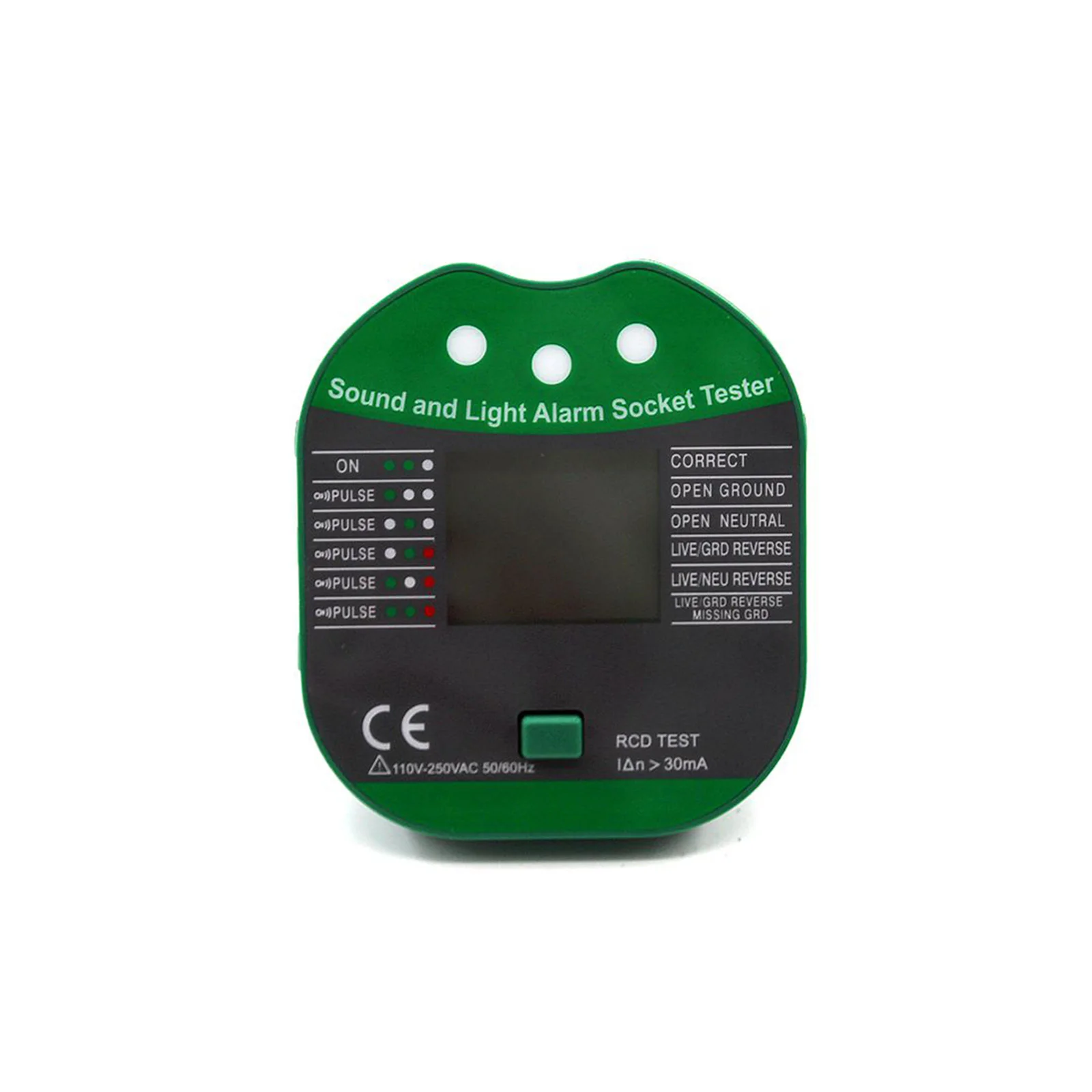 Imagem -02 - Display Digital Buzzing Socket Tester Teste Rcd Detector Inteligente Linha Ground Zero Verificação de Fase Polaridade ue Eua uk Plug Ms5902