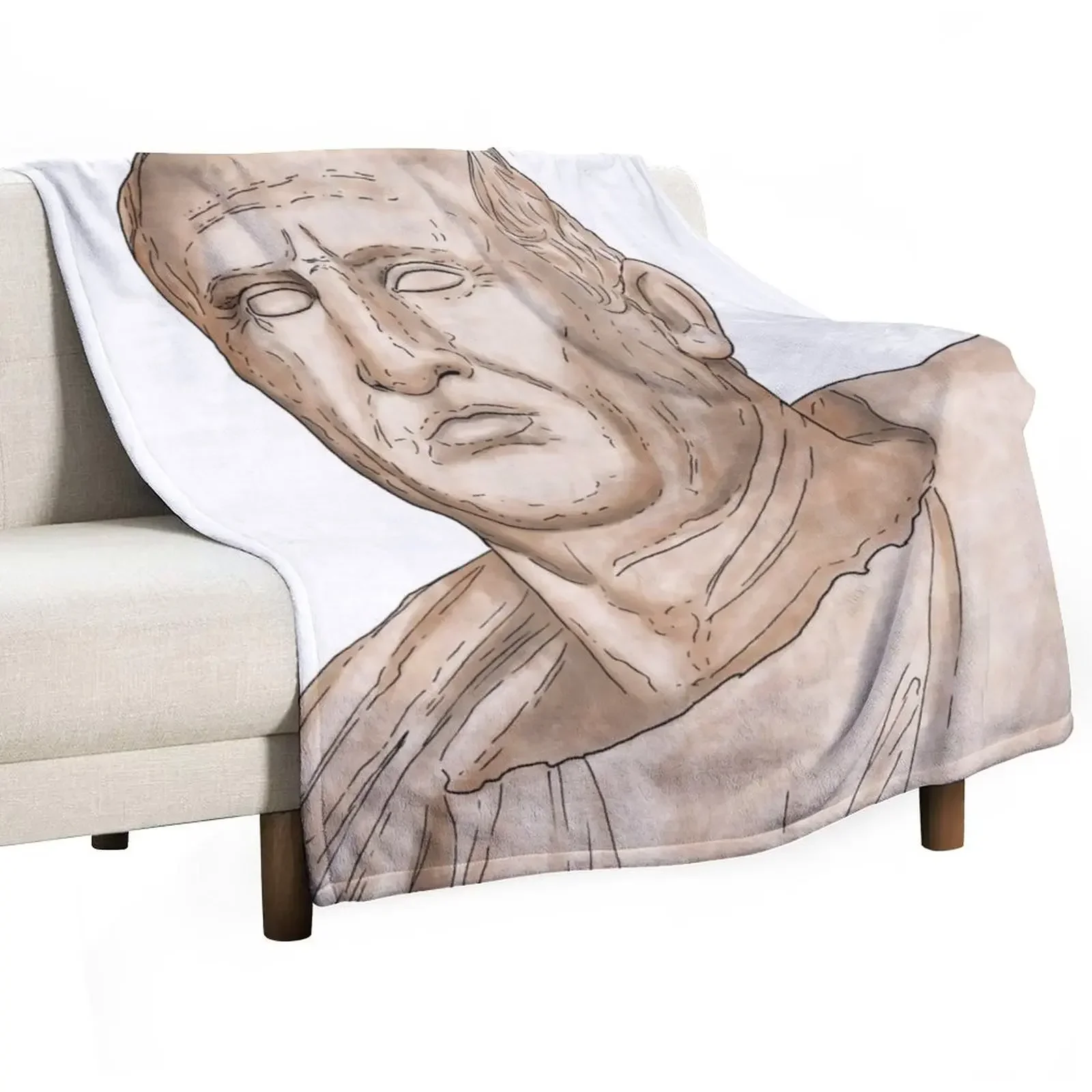 Cicero Bust Statue - PfCN Throw Blanket Thins Giant Sofa Summer blankets ands Soft Big Camping Blankets