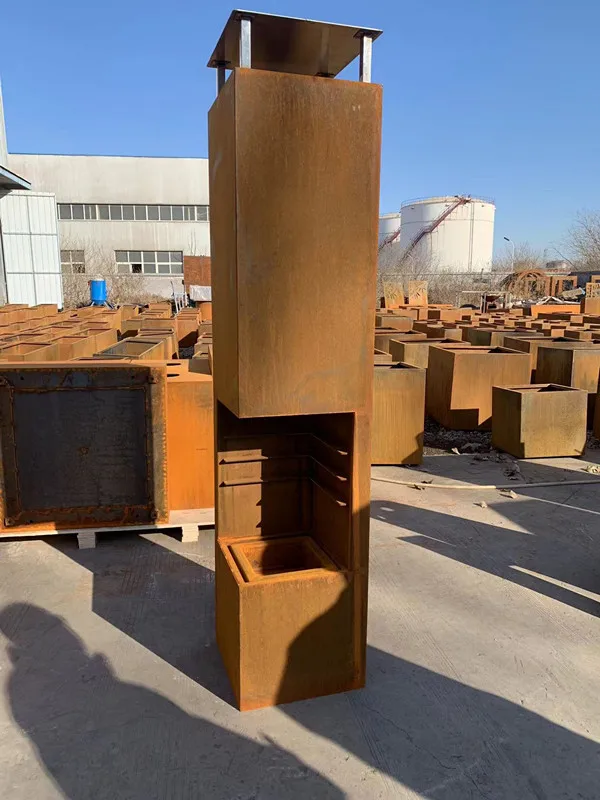 حديقة الفن تصميم في الهواء الطلق Firepit موقد حرق الأخشاب حديقة الموقد