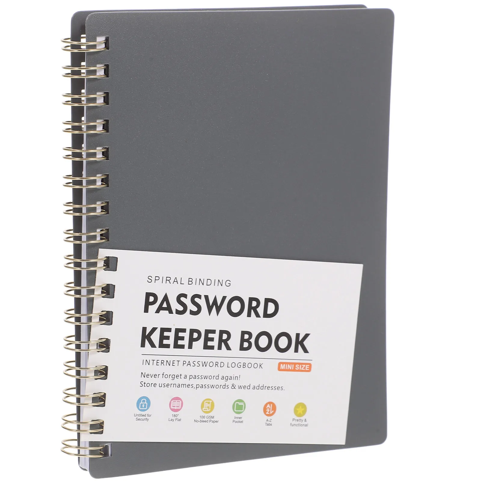 

Portable Password Book A6 Size with Alphabet Labels Multi Function Notepad for Website Address Password Management on The Go