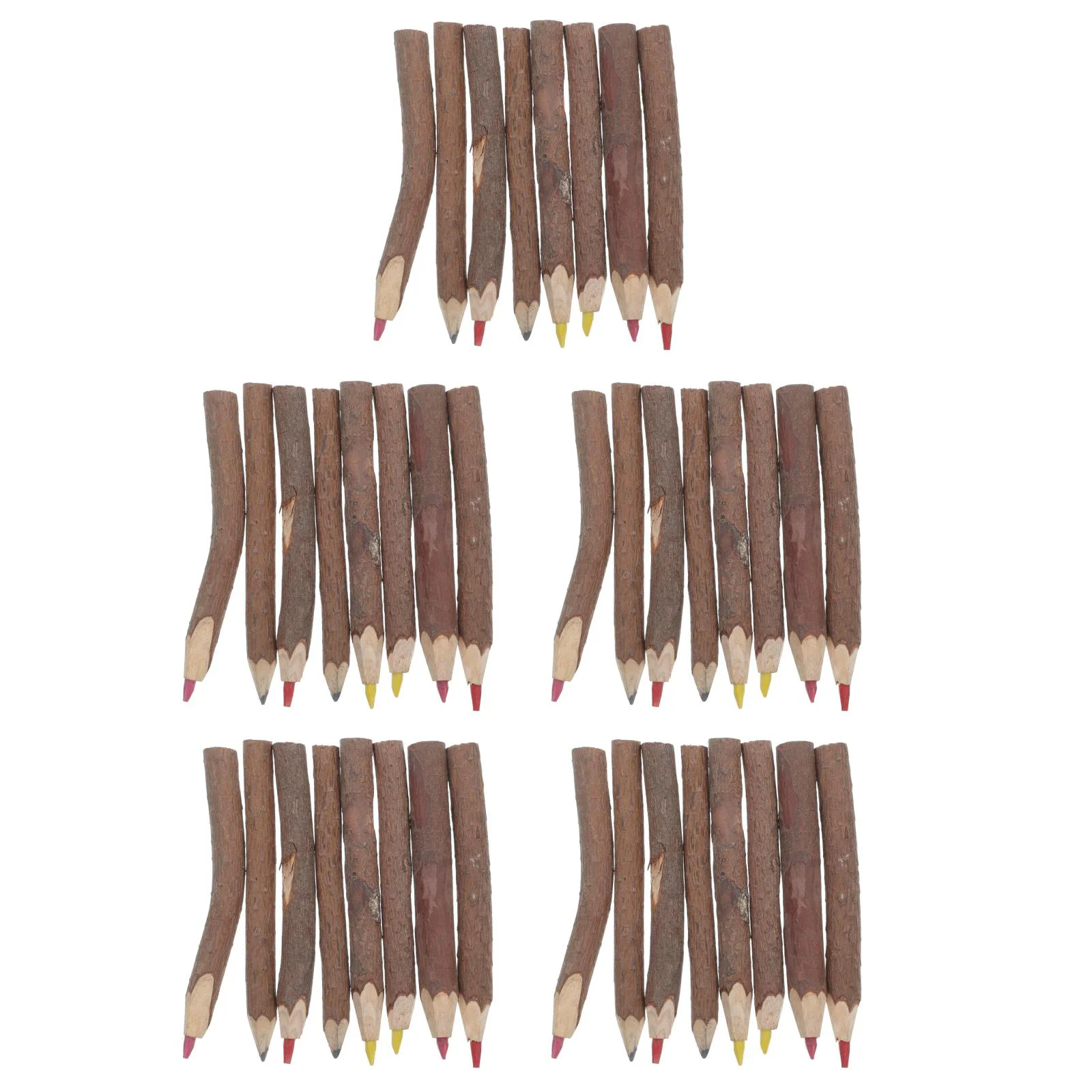 40 pcs 9-10cm Tree Branch Colored Pencils Drawing Pencil Set for Artist Sketch (Mixed Color) tree branch pencils