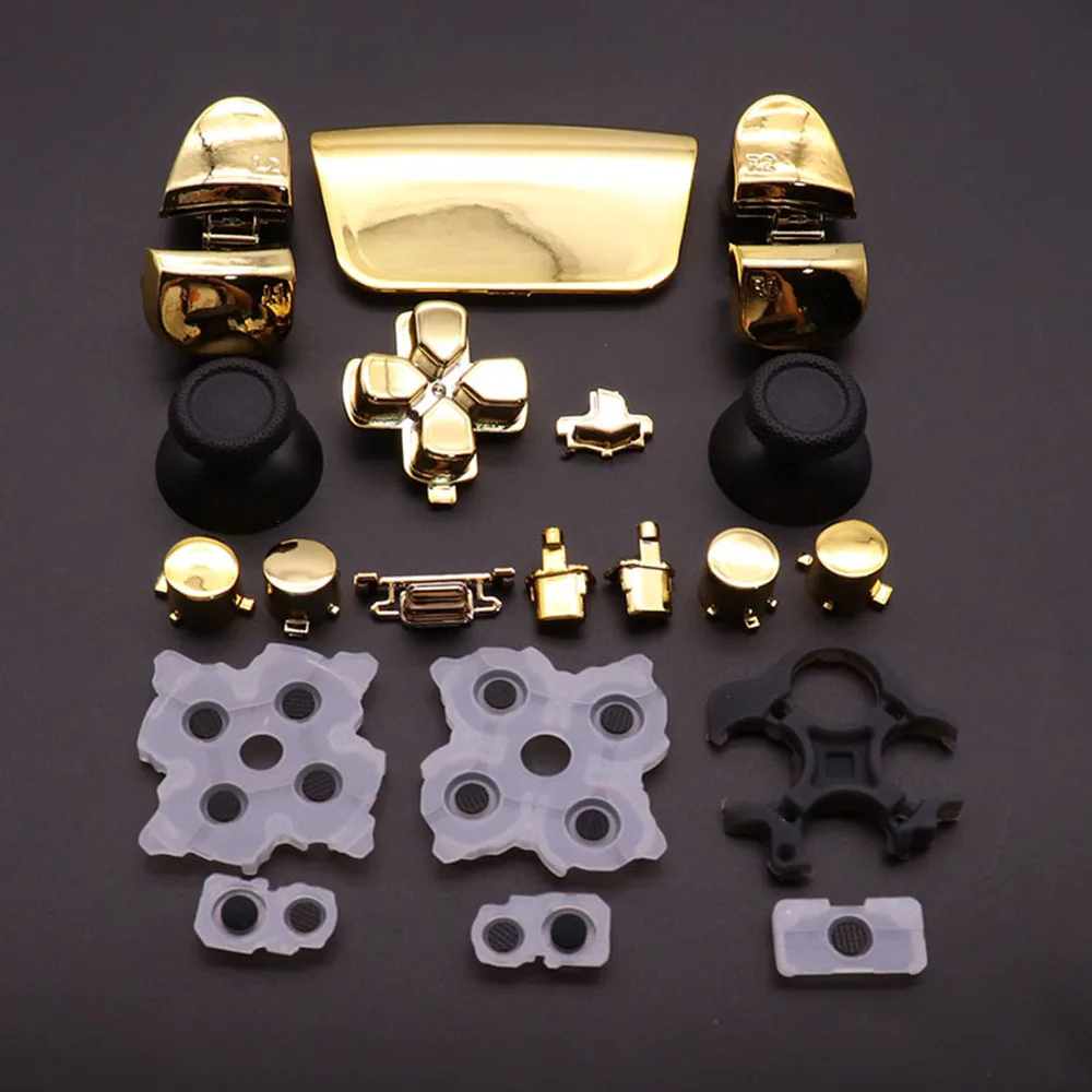 Sostituzione D-pad R1 L1 R2 L2 Pulsanti trigger Condividi opzioni Set di pulsanti per PS5 2.0 V2 020 Controller Pad in gomma conduttiva