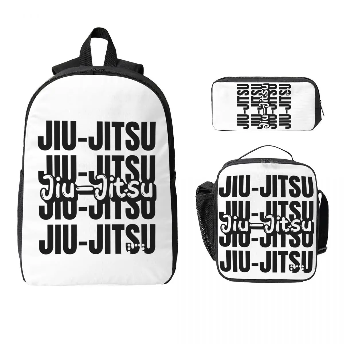 

Brazilian Jiu-Jitsu Backpack Student Boys Girls BookBag School Bag Laptop Shoulder Bags 3ps Insulated Lunch Bag Pencil Case