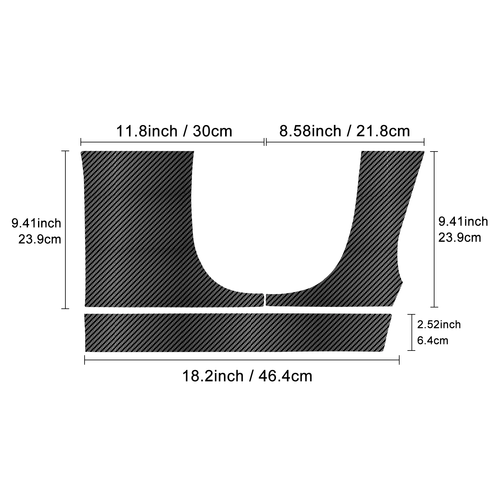 For BMW Mini Cooper S F65 F66 F67 2024 2025 Car Driver\'s Panel Anti-kick Pad PU Leather Carbon Pattern Suede Cover Sticker