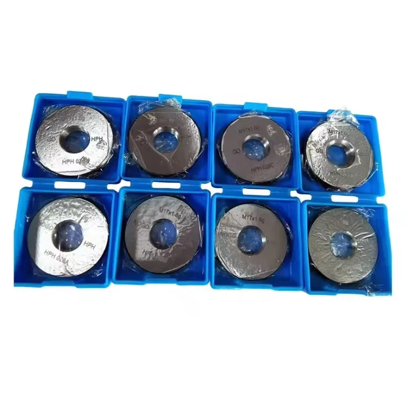 High Precision Thread Ring Gages GCr15 Material Measuring Data 0.05 Accuracy GB/T 3934/ISO1502 Standard Calibration Certified