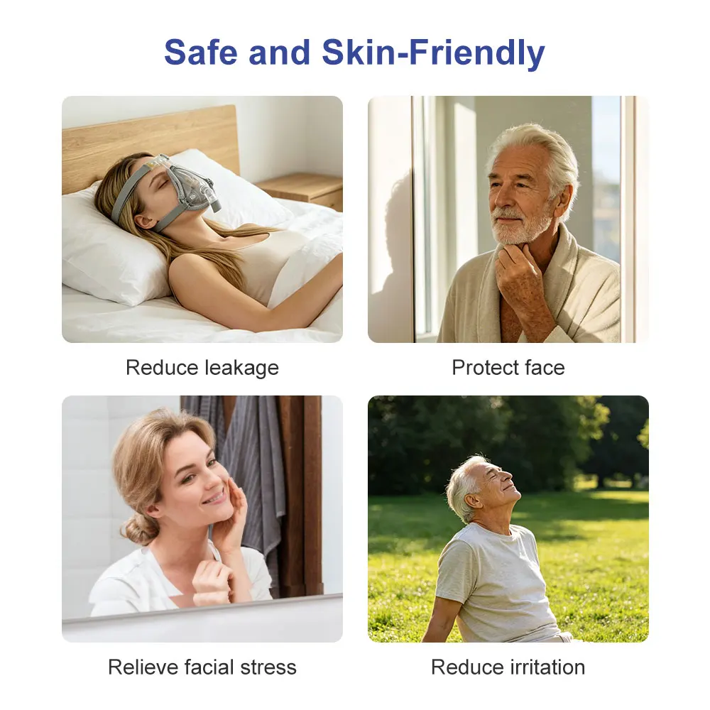 Reusable Cpap Liners for Mask Comfort Covers to Reduce Air Leaks Skin Pressure Irritation Easy to Clean Fabric Accessories
