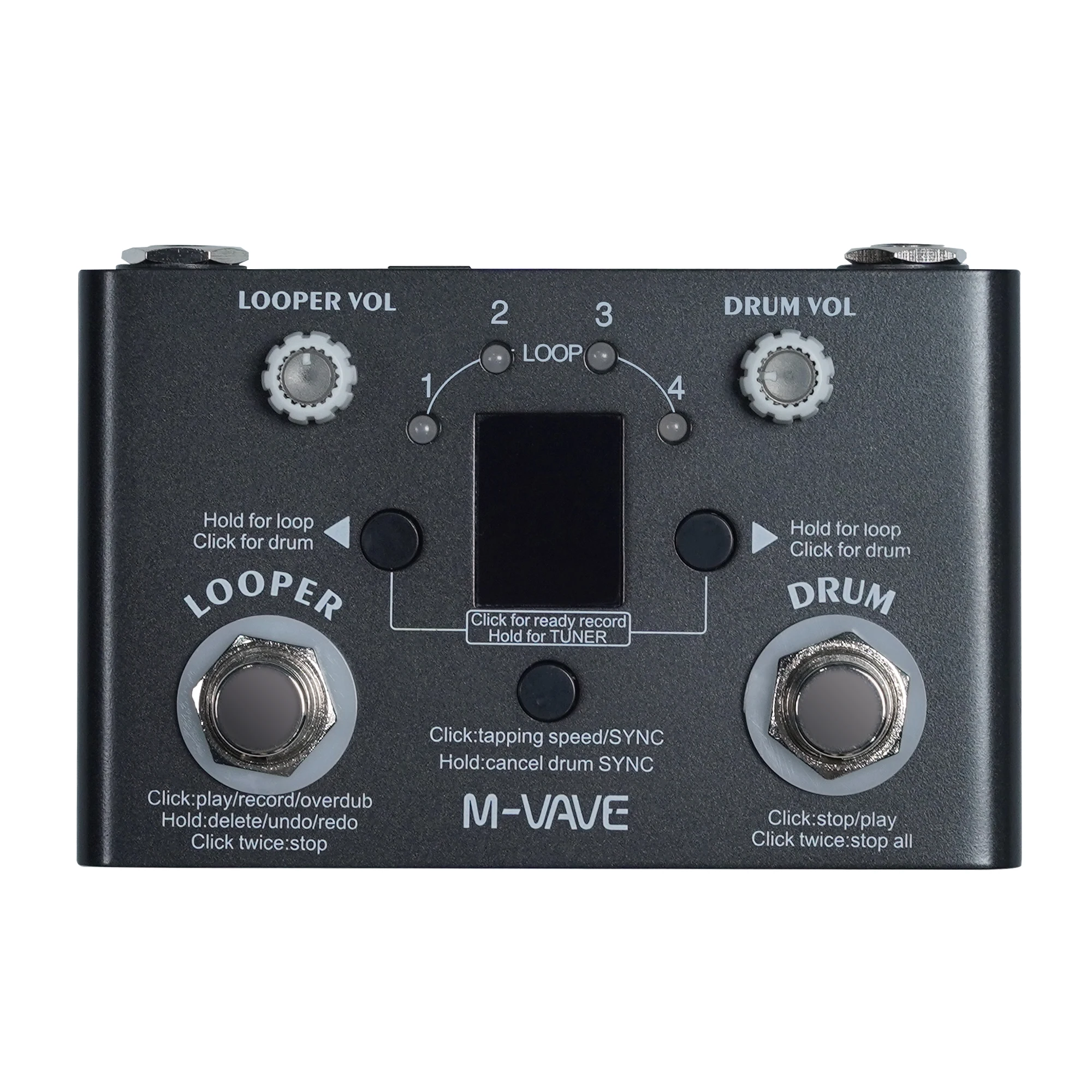 2025 حار SellM-VAVE وبير دواسة مع آلة طبل 2 في 1 حلقة الدواسات للجيتار الكهربائي 11 دقيقة حلقة 30 طبل #3