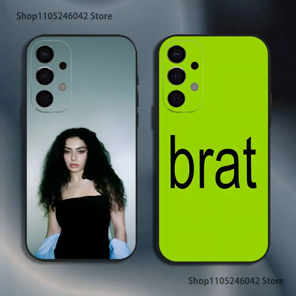 

Singer C-Charli XCX BRAT Shockproof Phone Case For Samsung S25,S24,S21,S22,S23,S30,Ultra,S20,Plus,Fe,Lite,5G Black Cover