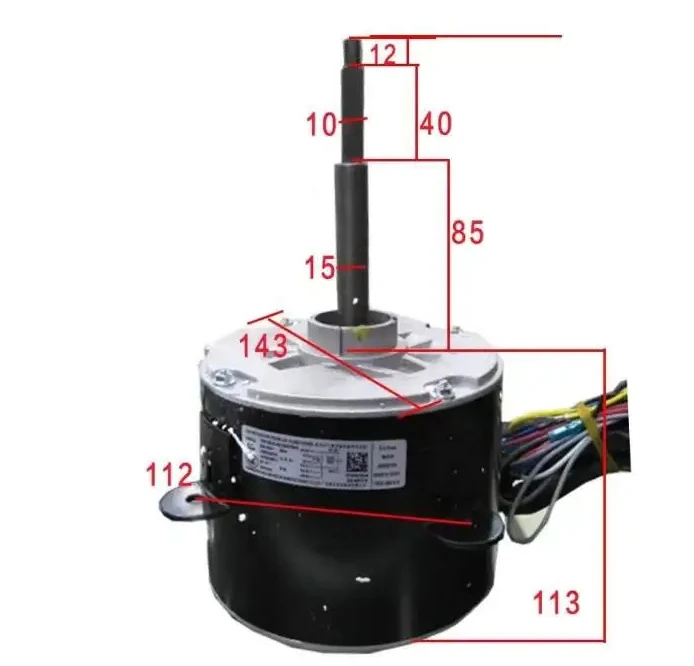 

New Hisen Air conditioning outdoor AC fan motor YDK180-6 YDK180-6I-4 H7B02535A Y7S623C045 1368764,D