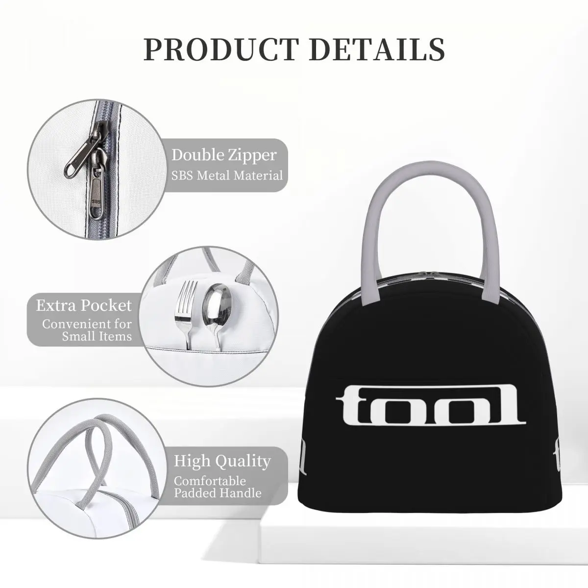 Rock Band Tool Band Product borsa termica per il pranzo per il lavoro borsa per la conservazione degli alimenti scatole per il pranzo termiche portatili