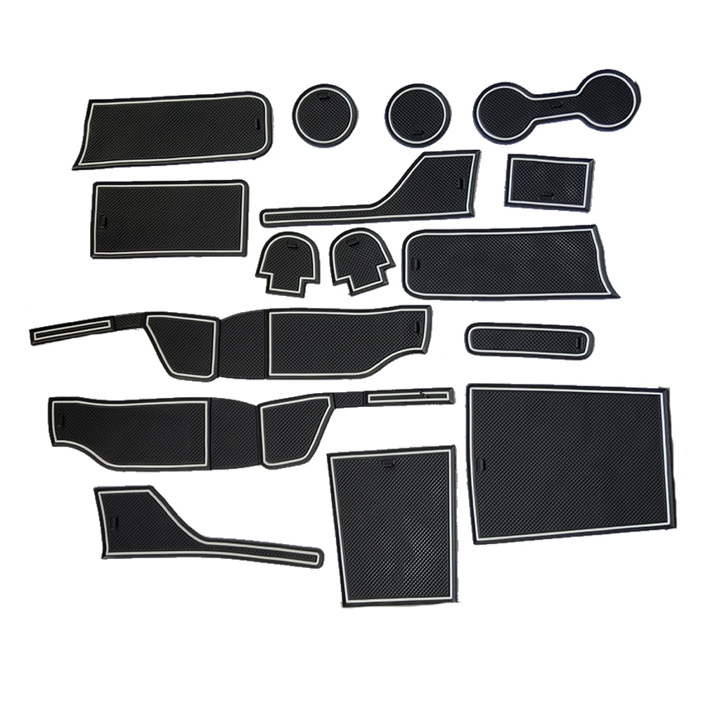 

Car Door Groove Mats For Ford Mondeo Fusion 2013-2011 Anti-Slip Gate Slot Cup Mat Interior Accessories