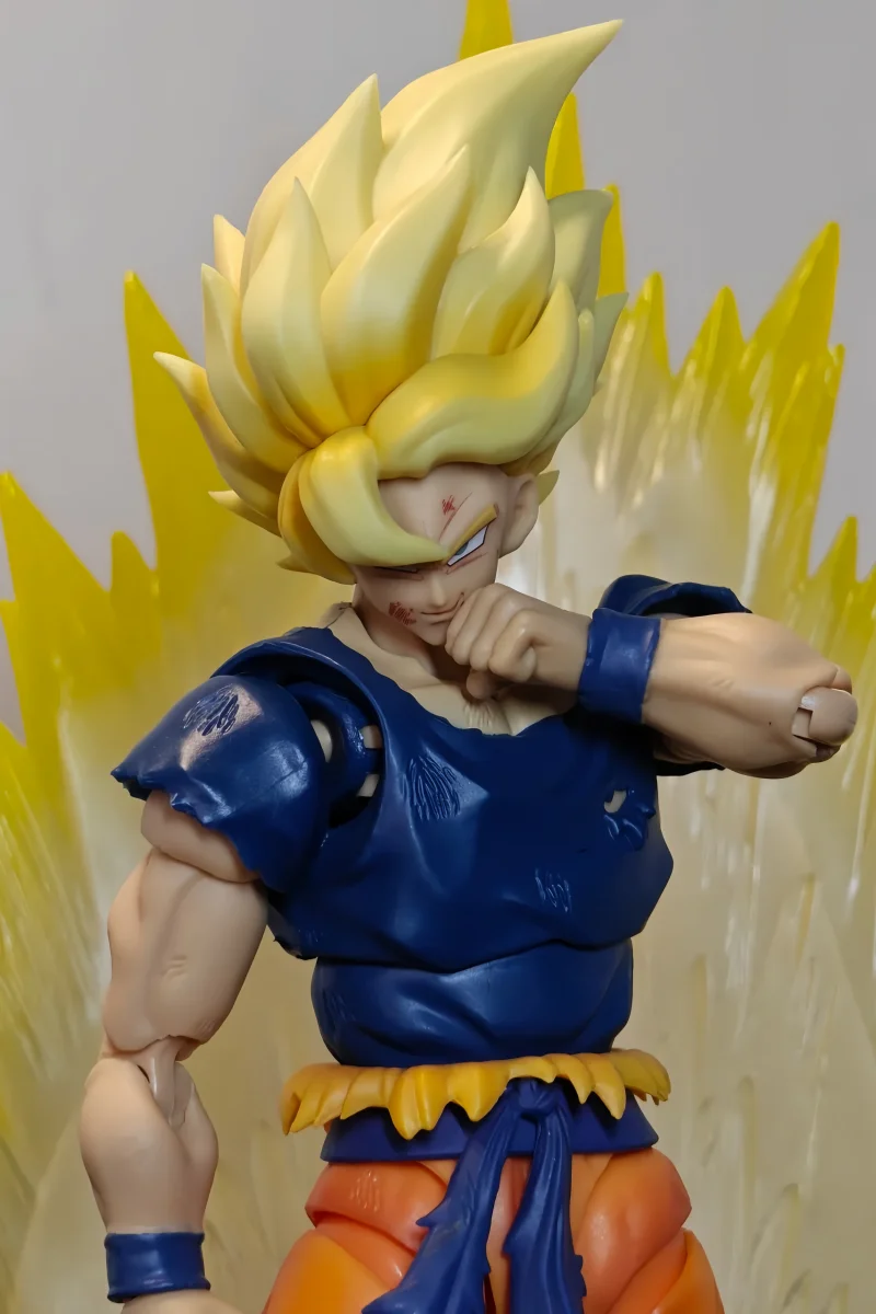 

New Sale Spot Original Demoniacal Fit Son Goku Dragon Ball Super Saiyan Fury Awakens Action Figures Surprise Model Toys Gifts
