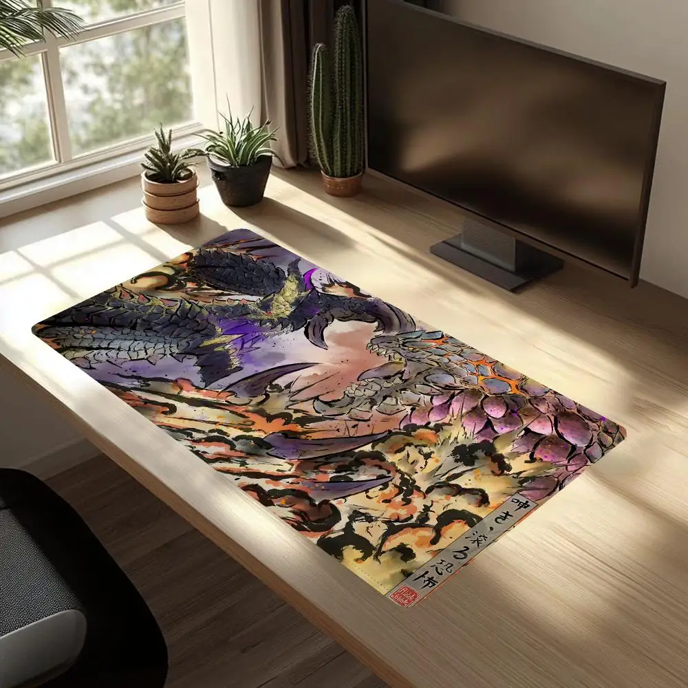 Monster Hunter Mouse Pad Gaming Mouse Pad XXL, Non-Slip, Smooth Surface for Gaming and Office Desk Use