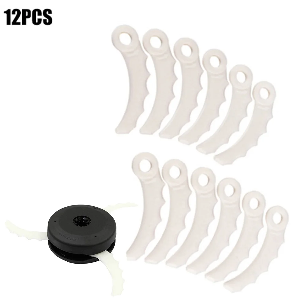 Imagem -03 - Lâminas de Plástico Substituição para Makita Jardim Acessórios Ferramenta Elétrica Aparador Cortador Facas Dur190uzx3 Dur191lzx3 Dur369az 12 Pcs