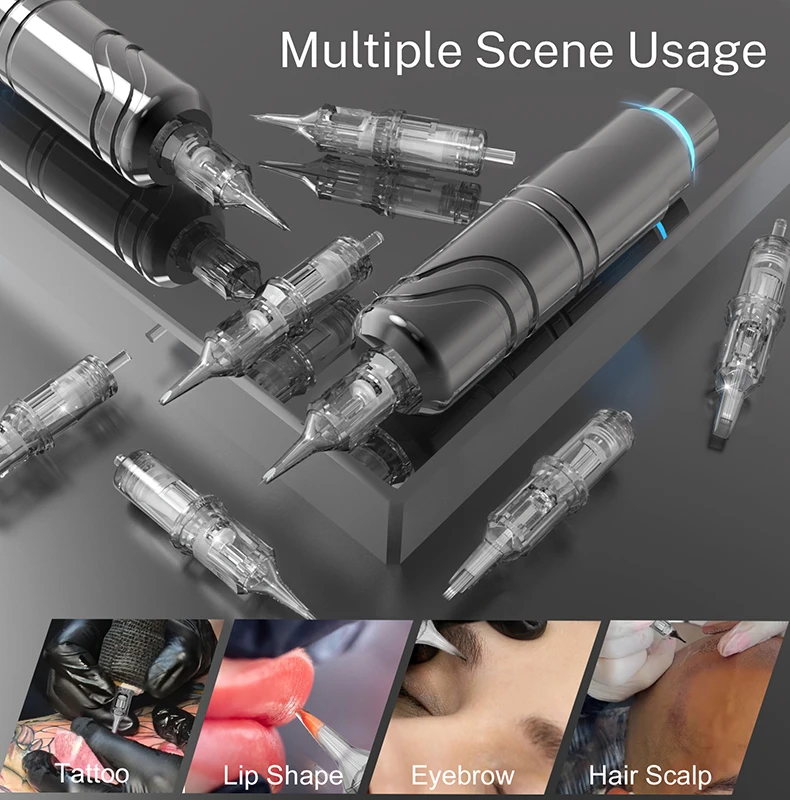 20 قطعة خرطوشة الوشم المتاح الماس الإبر إبرة مختلطة آلة الوشم ل الحاجب كحل تجميل دائم #6