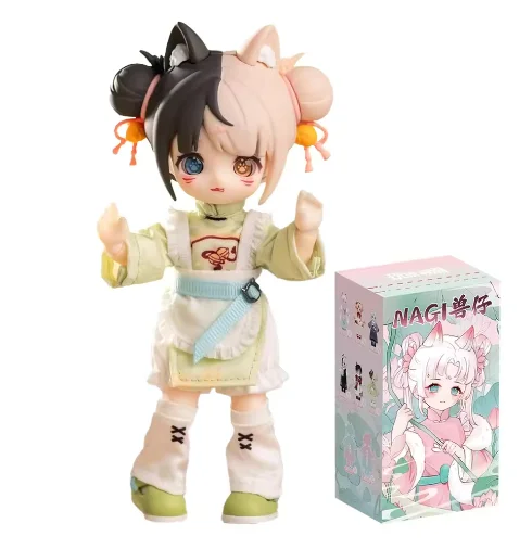 Nagi Beast 4th Generation กล่องตาบอด Xiaoyao Bjd โทรศัพท์มือถือตุ๊กตา Handmade หญิง Action Figure ของขวัญวันเกิดเดสก์ท็อปตกแต่ง