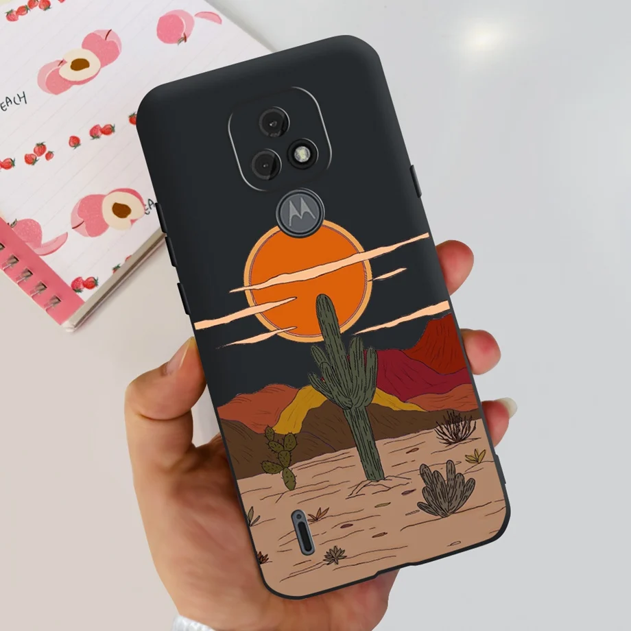 For Moto E7 Case 실리콘 소프트 TPU 전화 커버 Motorola Moto E7i Power E7 Power Case Capa Moto E7 Plus Cute Fashion Funda