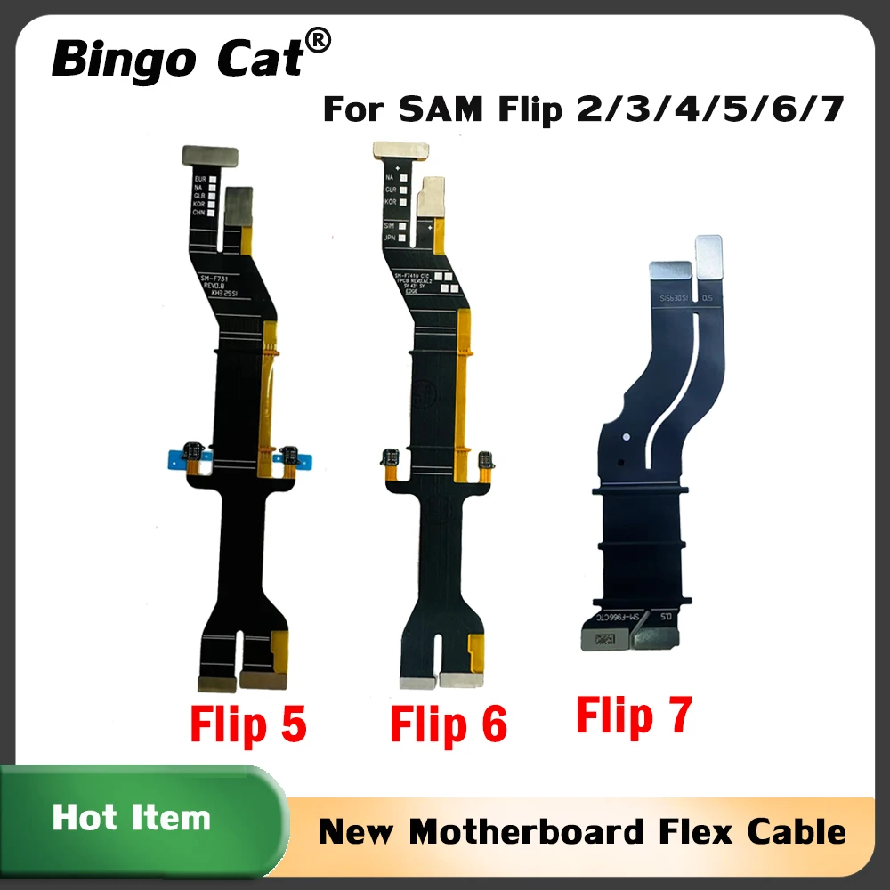 

Новая материнская плата, гибкий кабель, вращающаяся ось, ЖК-подключение для Samsung Z Flip 6 F7410 Flip 5 F7310 Flip 4 F7210, ремонт экрана