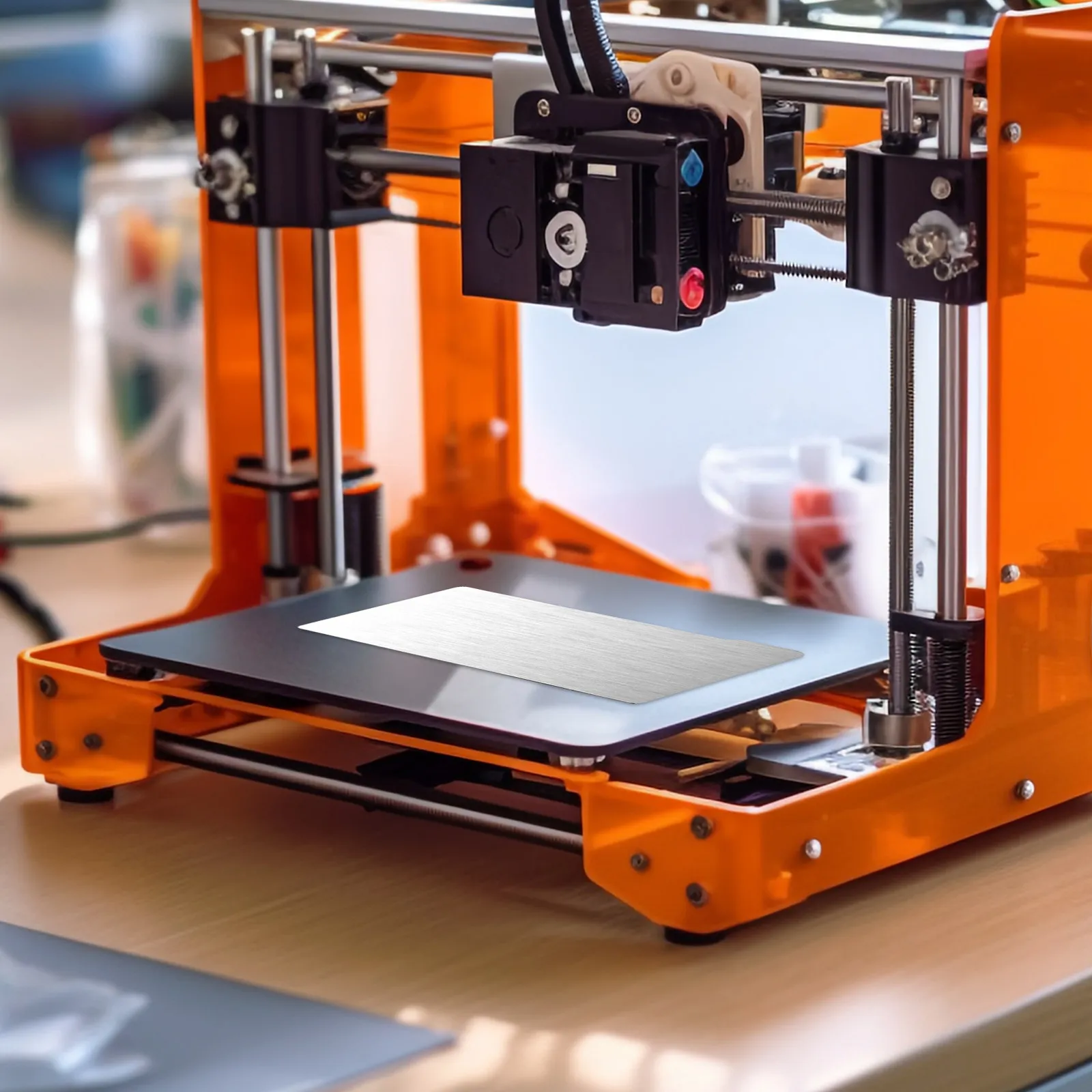 

Magnetic Steel Build Plate for 3D Printer Heated Bed Enhanced Stability Accuracy Easy Print Removal Smooth Surface 3D Printing