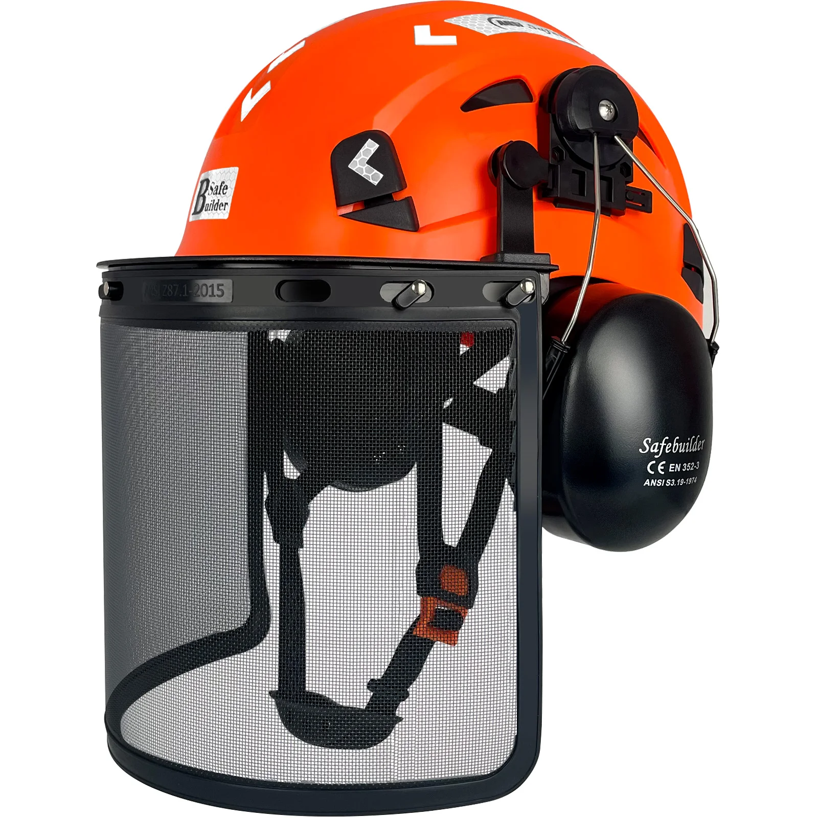 Woodworking Face Shield - New Forestry Industrial Safety Helmet With