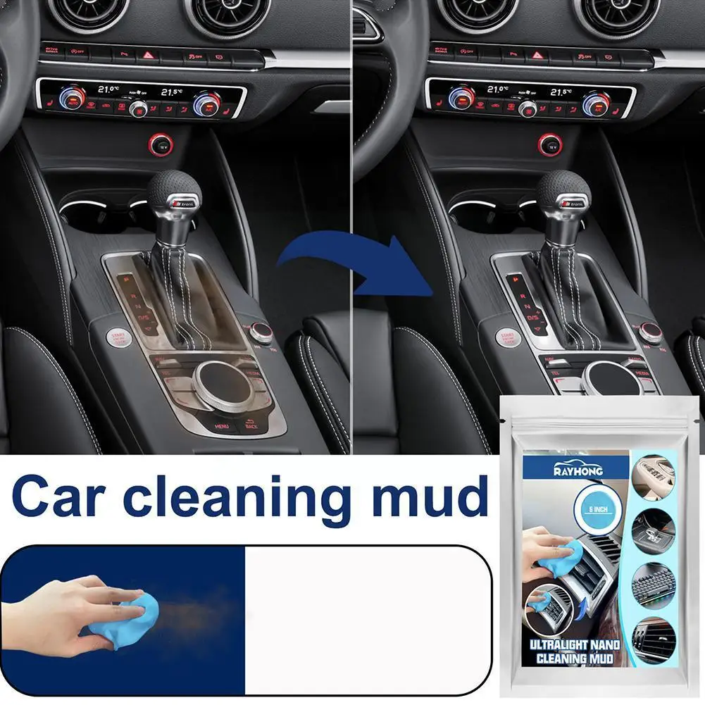 Car Cleaning Gel Putty Reusable Car Interior Detailing Mud Dust Computer Dust Cleaning Keyboard Remover Gel Auto Vent Clean H7U4