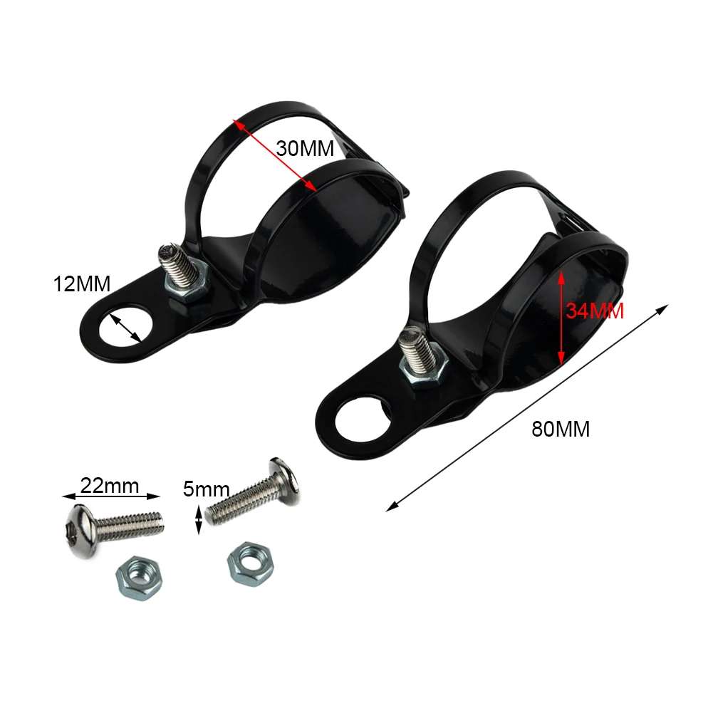 Signal Light Bracket High Quality Aluminum Alloy Motorcycle Fork Mount Bracket Clamp Holder for 35 50mm Spot Fog Light