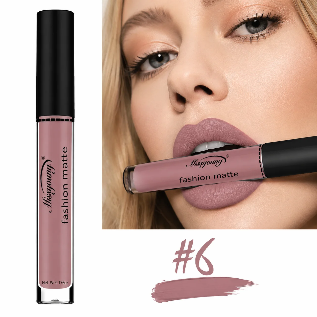 Bare Color Lip Clay Gray Purple Matte Velvet Lipstick Longlasting Blood Red Black Gothic Lipgloss