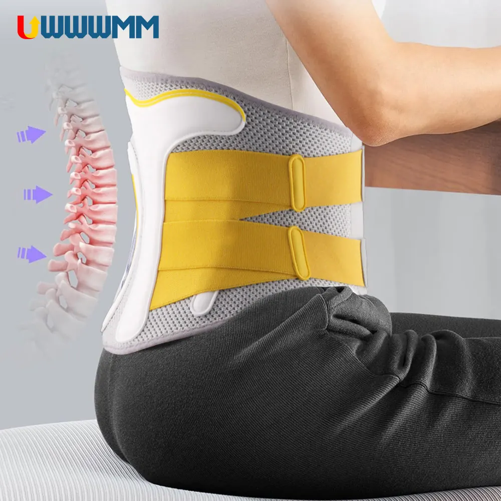 Professional Back Brace for Herniated Disc, Lower Back Pain Relief, Adjustable Lumbar Support Belt for Unisex Posture Correction