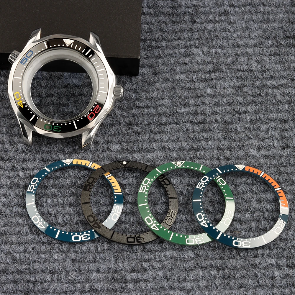 

Stainless Steel 41mm Case Ceramic Bezel High-quality Solid Watch Accessories For Seamaster 300 NH35 NH36 Movement 31mm Dial