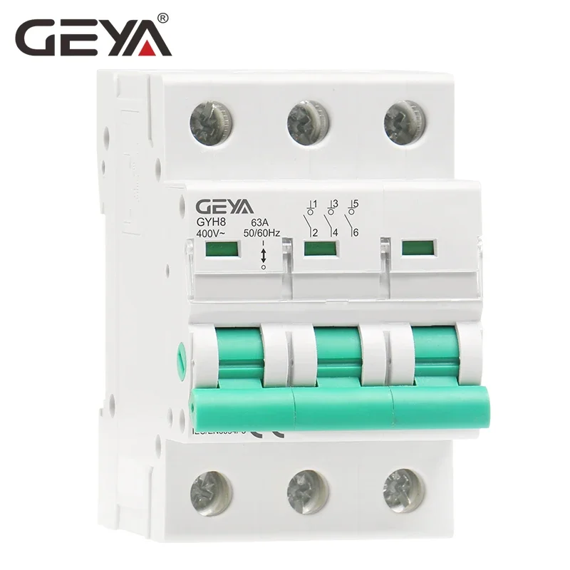 GEYA GYH8 3 Phase Main Switch 63A 100A 125A Isolating switch for Home or Industrial Use Circuit Breaker 400V