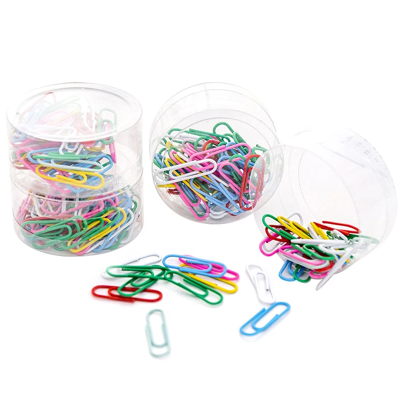 Creative Multifunctional Paper Clips Colourful Binding Pins Students Candy-coloured Paper Clips Document Data Storage Supplies