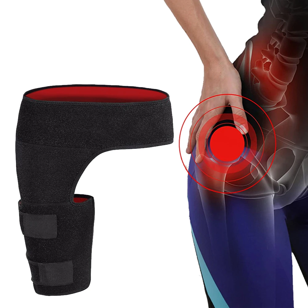 

Hip Brace Thigh Compression Sleeve, Hamstring & Groin Compression Support Wrap for Hip Pain Relief, Sciatica,Quad Muscle Strains