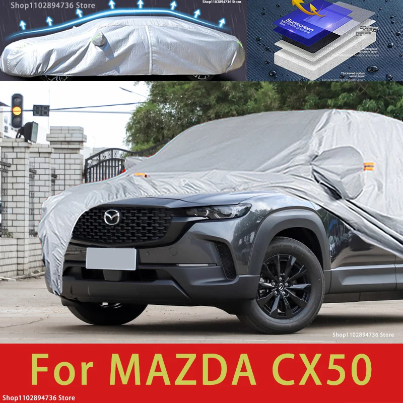 

For Mazda CX50 Outdoor Protection Full Car Covers Snow Cover Sunshade Waterproof Dustproof Exterior Car accessories