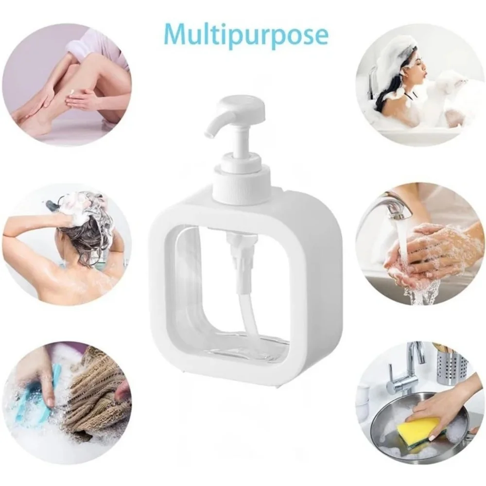 Image of 1 Stück Seifenspender mit großer Kapazität 300/500ml Reise-Seifenspender Waschmittel-Spenderflasche für Verpackung & Lagerung