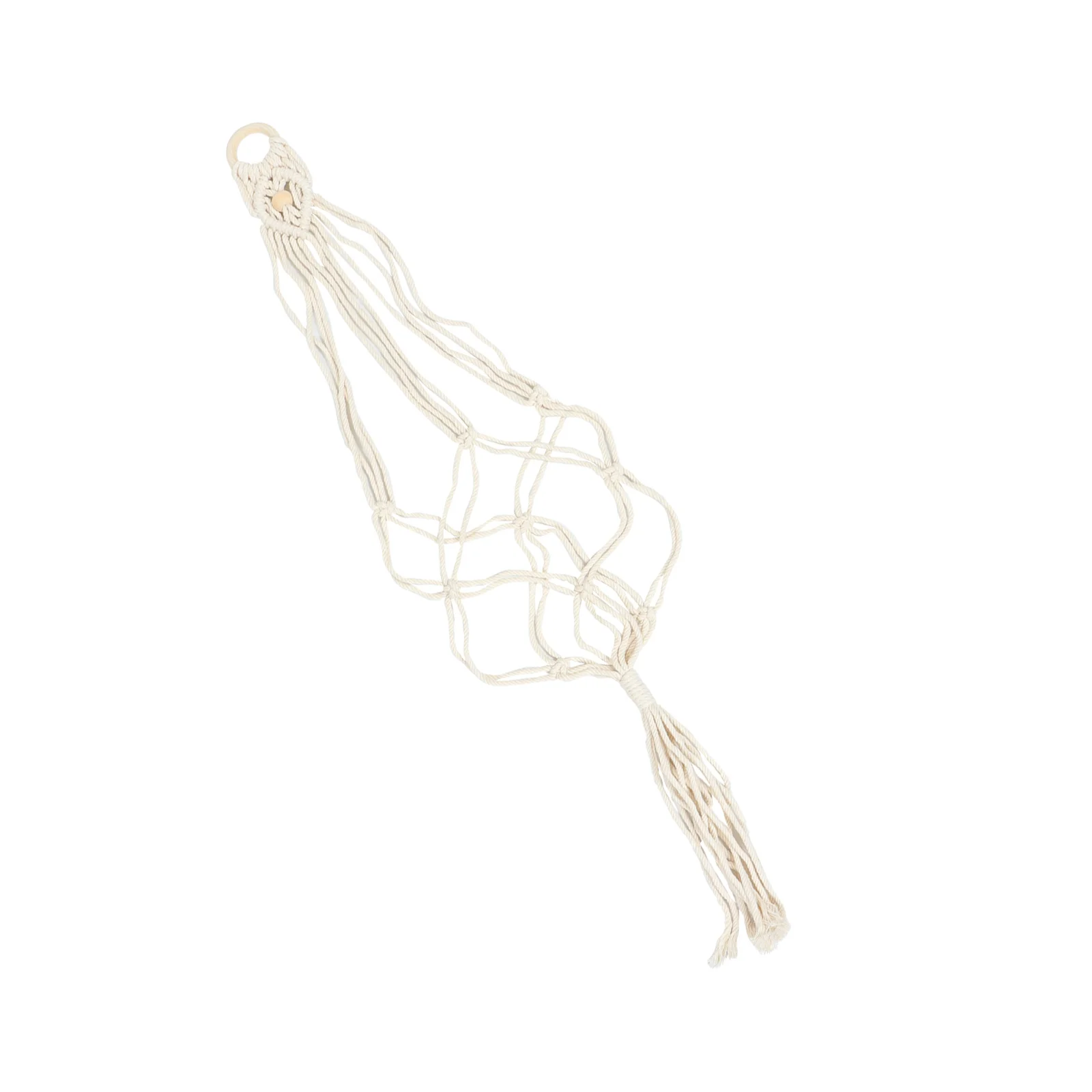 

Macrame Ukulele Hanger White Handwoven Wall Hanging Decor For Guitar Plant Storage Basket Cotton Linen Woven Hanger