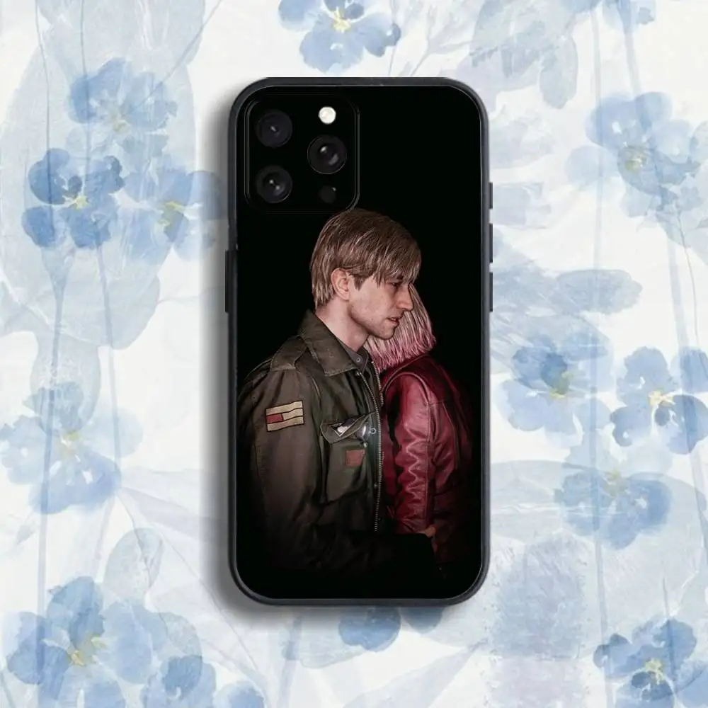 T-The S-Silents H-HillS 아이폰 17,16,15,14,13,12,Pro,Max,Plus,E,SE4,Air,Mini 블랙 소프트 박스 폰 케이스