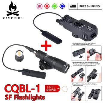 CQBL 올 메탈 레드 닷 그린 블루 IR, SF M600C, M300A 손전등 제어 스위치, 에어소프트 사냥 무기 조명 CQBL-1