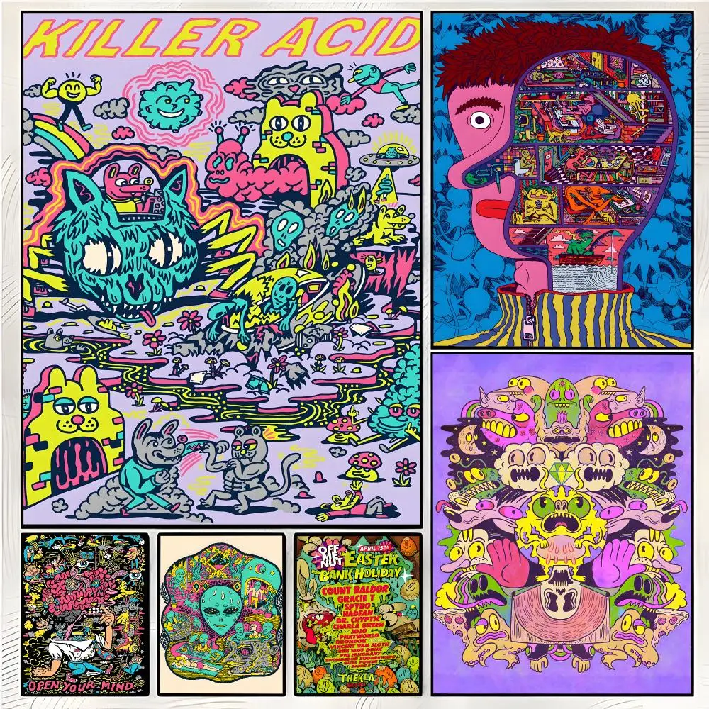 Art Brand Killer Acid Poster Superior Home Space  Indoor Decorative Art & Home Decor
