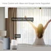 Moes-電気カーテンモーター,RFリモコン付き,パーソナライズされたスマート,結合カーテン,wi-fi,zigbee,alexa,Google Voice,tuya 4