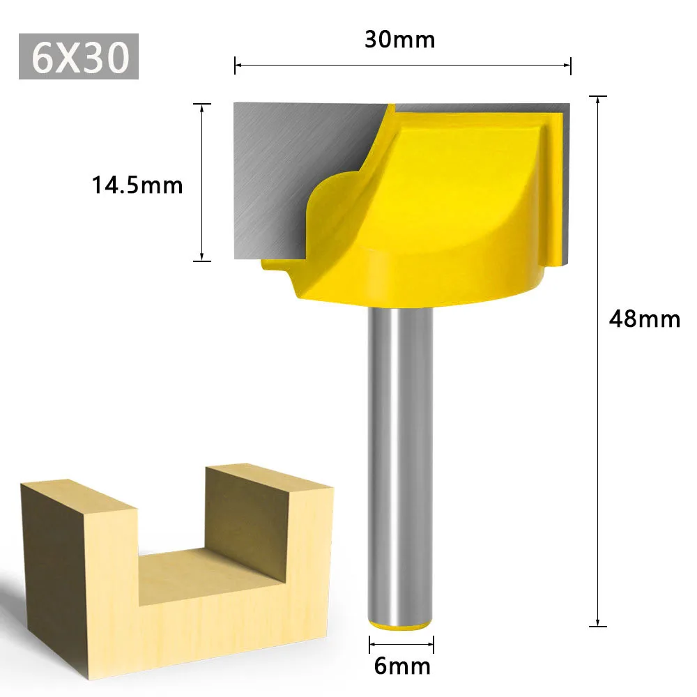 6mm Shank Wood Cutter Engraving Knife Shank Router Bit Milling Cutters Wood Cutting for Mill Woodworking Tools 10mm-32mm